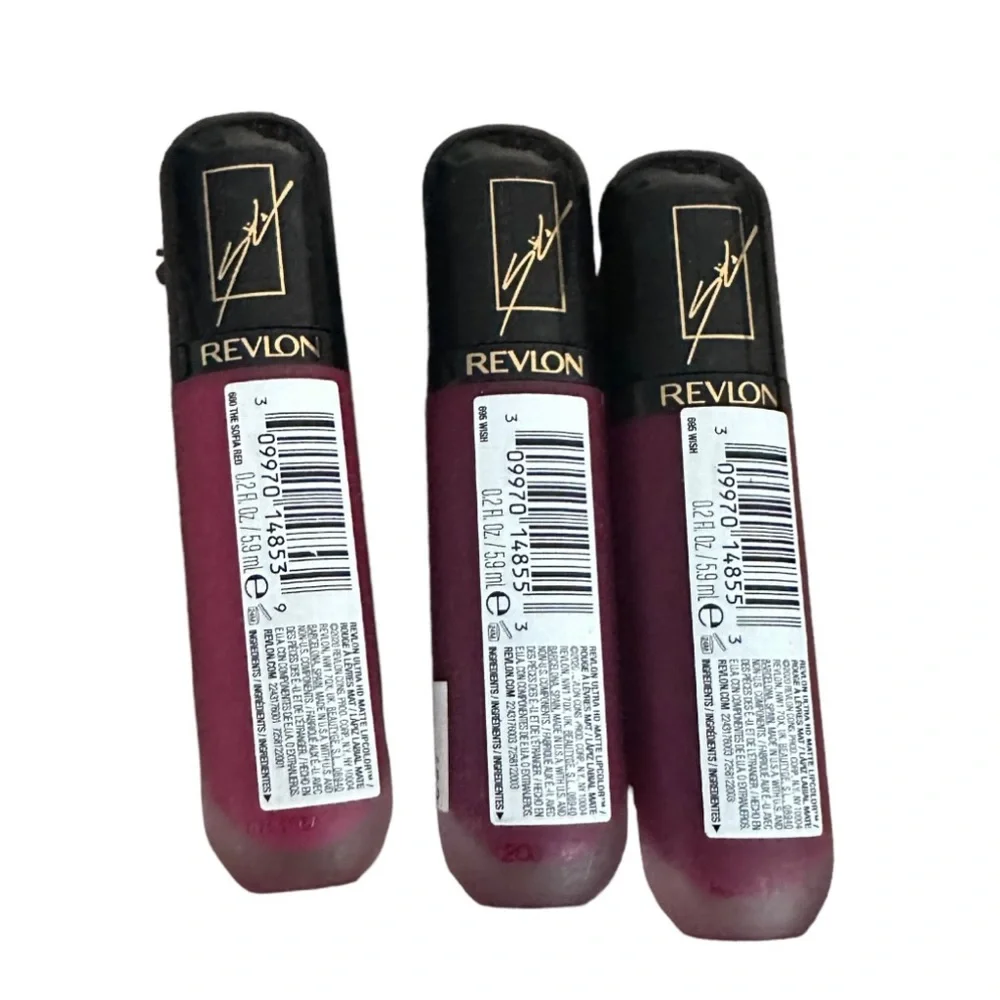Revlon Ultra HD Matte Lipcolor lot of 3 NEW